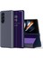 Samsung Galaxy Z Fold5 5g Elektrapılaşma Deri Telefon Kapağı Stand ile Ayna Yüzey Telefon Kılıfı (Yurt Dışından) 1