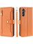 Samsung Galaxy M54 5G/F54 5g Folio Flip Stand Cüzdan Kılıfı Zipper Cep Pu Deri Telefon Kapağı (Yurt Dışından) 2