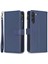 Samsung Galaxy S21 Fe 5g Manyetik Telefon Kapağı Pu Deri Cüzdan Stand Zippered Telefon Kılıfı (Yurt Dışından) 1