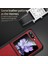 Samsung Galaxy Z Flip5 5g Ince Fit Telefon Kılıfı Pu Deri Kaplamalı Pc+ Tpu Litchi Doku Kapağı (Yurt Dışından) 3