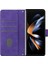 Samsung Galaxy Z Fold5 5g 5g Telefon Stand Kapağı Baskı Hatları Deri Cüzdan Kılıfı Omuz Kayışı (Yurt Dışından) 4