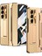 Samsung Galaxy Z Fold5 5g Kickstand Telefon Kılıfı Pu Deri+Pc Şok Geçirmez Koruyucu Kapak Temperli Cam Film ile (Yurt Dışından) 1