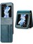 Samsung Galaxy Z Flip5 5g Anti-Drop Pu Deri Deri Pc Telefon Kabuğu Cüzdan Telefon Kılıfı (Yurt Dışından) 1