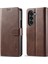 Samsung Galaxy Z Fold5 5g Cüzdan Deri Telefon Kılıf Stand Buzağı Doku Telefon Kapağı (Yurt Dışından) 1