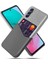 Samsung Galaxy M54 5G/F54 5g Kart Tutucu Deri Kaplamalı Pc Kılıf Kılıf Doku Doku Anti-Çizelge Telefon Kapağı (Yurt Dışından) 1