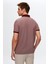 Regular Fit Bordo Polo Yaka Nakışlı Pamuk Karışımlı T-Shirt 8HC14ORT52000 3