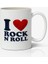 I Love Rock 'n' Roll Baskılı Kahve Kupa Bardak 1
