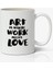 Art Is Where Baskılı Kahve Kupa Bardak 1
