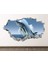 Büyük Beyaz Köpekbalığı Full Hd Baskı 3D Modern Duvar Sticker 1