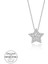 Swarovski Taşlı 925 Ayar Gümüş Yıldız Tektaş Kadın Kolye 1
