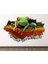 Kırmızı Gözlü Ağaç Kurbağası Full Hd Baskı 3D Modern Duvar Sticker 1