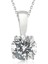 925 Ayar Gumuss Tek Taş Bayan Kolye 1