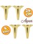 Aspen Lüks Mobilya Kanepe Koltuk Tv Ünitesi Baza Ayağı Ayakları 24 Cm Altın Gold Ayak (4 Adet) 1