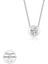 Swarovski Taşlı 925 Ayar Gümüş Tektaş Kadın Kolye 1