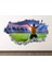Futbolcu Temalı Full Hd Baskı 3D Modern Duvar Sticker 1