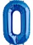 - 16 Inç 0 Rakamı Folyo Balon Mavi 40 Cm Nrmsa 1