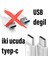 Type-C 25W Destekli Kısa 25CM Hızlı Şarj Data Powerbank Kablosu 3