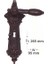 Antik Bronz Kapı Kolu Yale A-29 1