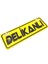 Delikanlı Yazılı Sarı Dekor Plaka Vantuzlu Cam Süsü 1