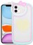Apple iPhone 12 Kılıf Kedi Figürlü Transparan Pop Soketli Renkli Silikon Kapak (Ritmik) 1