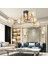 Maral 6Lı Siyah Gold Bal Camlı Modern Genç Odası Yatak Odası Retro Salon Avize 1