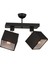 Grande 2Li Siyah Modern Koridor Mutfak Salon Plafonyer Avize 1