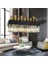 Torre Sıralı Eskitme Kristalli, Taşlı Modern Tasarım Yemek Masası Üstü, Kristal Salon Avize 1