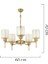 Goldie 5 Li Eskitme Modern Yatak Odası Salon Avize 3