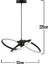 Apliqa Cassiel Sarkıt 54 Watt Ledli 3 Renkli Avize 4