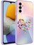 Samsung Galaxy M23 Kılıf Kamera Korumalı Bulut Desenli Renkli Sert Parlak Silikon Kapak (Epoksi) 1