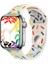 Apple Watch 4 5 42MM Kordon Silikon Pride Spor Pozitif Renkler SC10 Beyaz 3