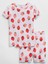 Organik Pamuk Çilek Desenli Pijama Takımı 1