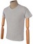 V Yaka Düz Slim Erkek T-shirt 2