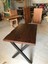 Ceviz Rengi Kütük Cafe Masası Modelleri 70X110.CM 2