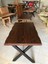 Ceviz Rengi Kütük Cafe Masası Modelleri 70X110.CM 3