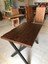 Ceviz Rengi Kütük Cafe Masası Modelleri 70X110.CM 5