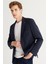 ALTINYILDIZ CLASSICS Erkek Lacivert Slim Fit Dar Kesim Kırlangıç Yaka Lacivert Ceket 4