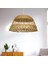 Bambu Rattan Hasır Rafya Jüt Ip Sarkıt Avize 35 cm 3