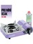 Tekli Çantalı Mini Portatif Ocak Mor CK-506 1