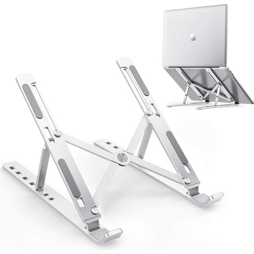 Hubstein Alüminyum Alaşım Ayarlı Laptop Macbook Notebook Yükseltici Tutucu Ayaklık Çok Kademeli Yükseltici