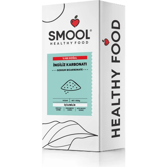 Smool İngiliz Karbonatı 1000 gr, içilebilir, katkısız, doğal, food grade
