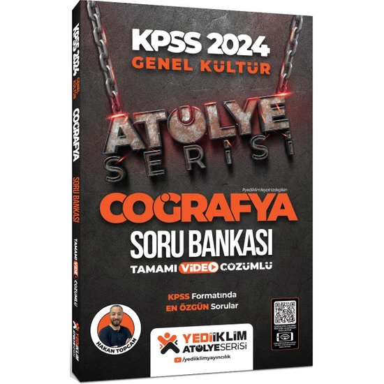 Yediiklim Yayınları 2024 Kpss Atölye Serisi Tamamı Video Çözümlü Coğrafya Soru Bankası