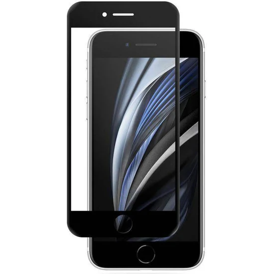 CepStok Apple iPhone Se 2020/2022 Kırılmaz Cam 5d Premium Safir Curve Tam Kaplayan Kavisli Ekran Koruyucu