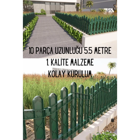Zidi Plastik Dekoratif Plastik Bahçe Çiti - Peyzaj Çiti 10'lu ( Renk Seçenekli ) Zidi Plastik Dekoratif Plastik Bahçe Çiti - Peyzaj Çiti 10'lu ( Renk Seçenekli )