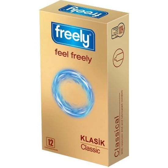 Freely Prezervatif Klasik Şeffaf Condom 12'li