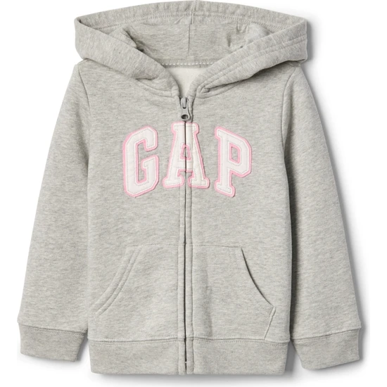 Gap Bebek Logo Kapüşonlu Fleece Sweatshirt