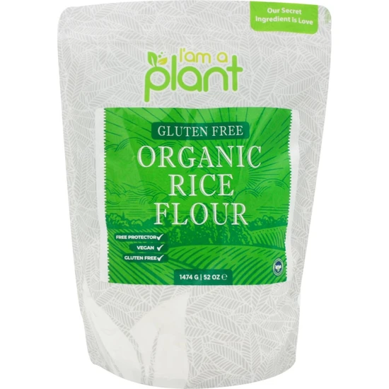 I'am A Plant Organik Pirinç Unu Glutensiz 1474 gr