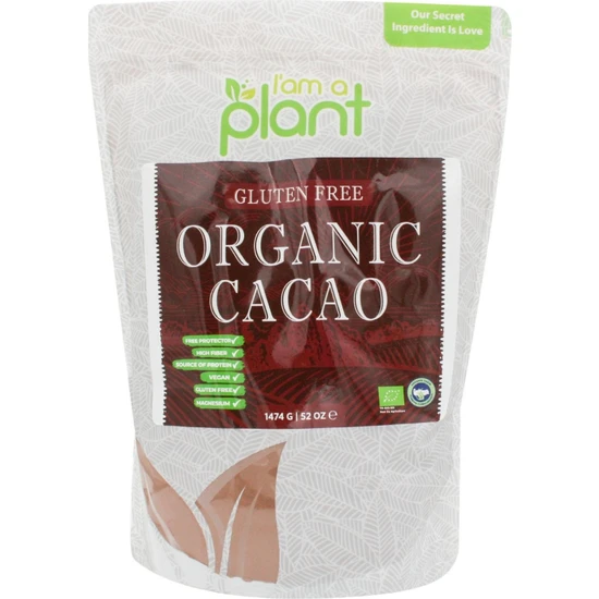 I'am A Plant Organik Kakao Tozu Glutensiz 1474 gr