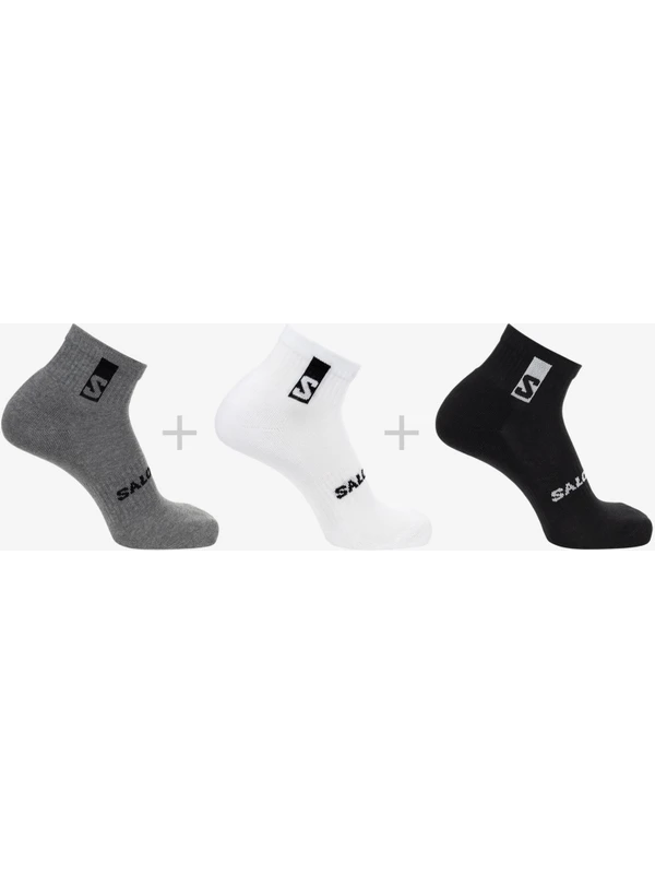 Salomon Everyday Ankle 3-Pack Siyah Unisex Çorap