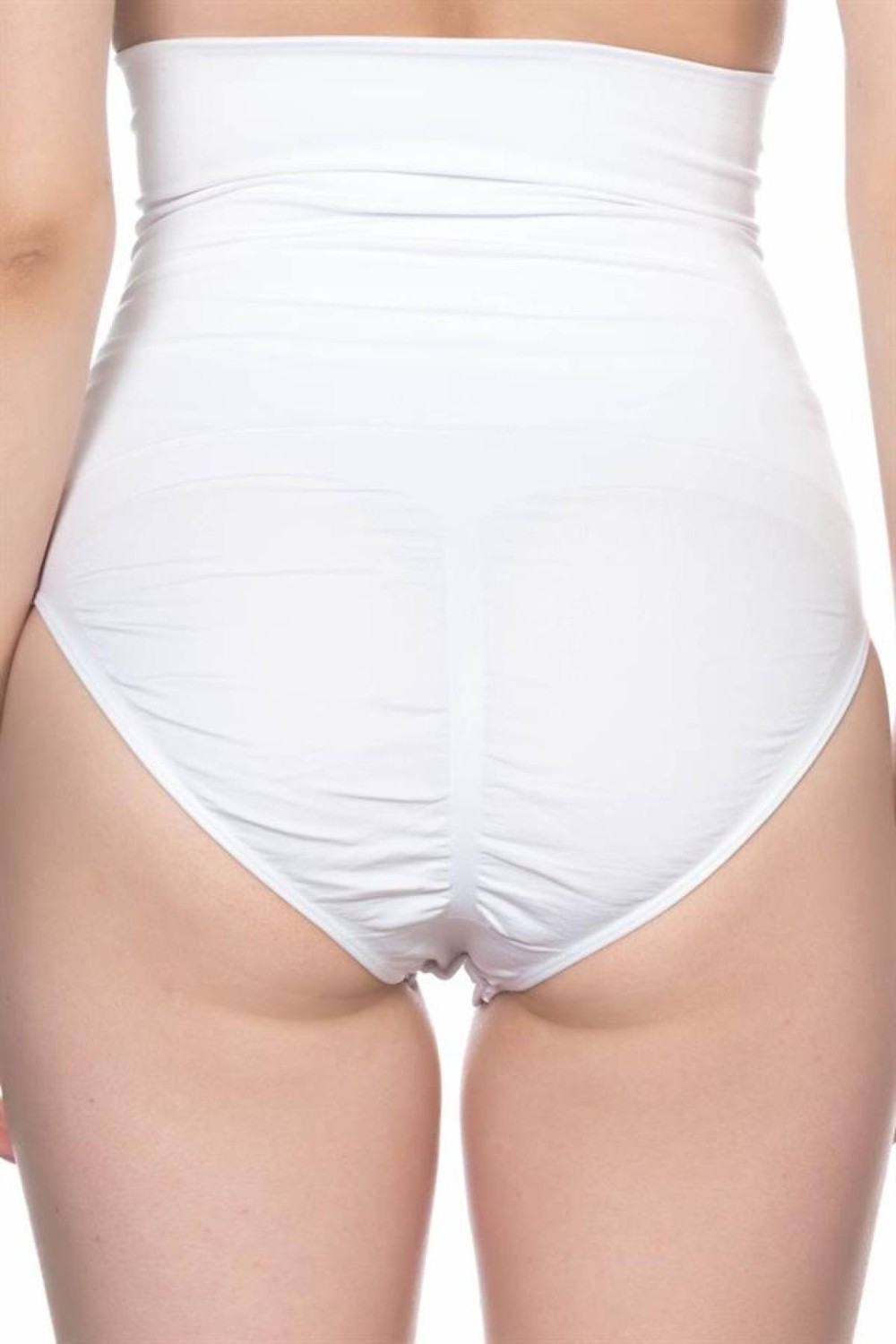Emay Beyaz Double Yüksek Bel Çıtçıtlı Slip Korse görsel 3
